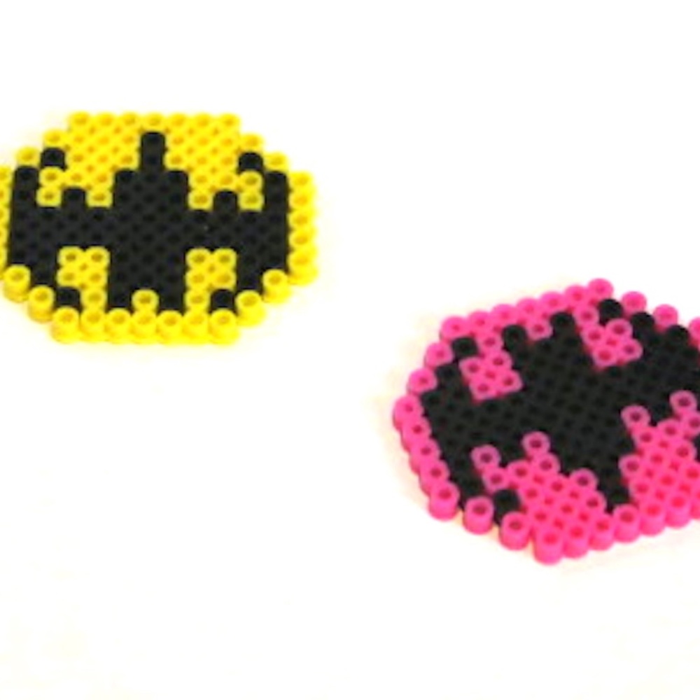 Perler Beads Batman Logo Magnet or Keychain